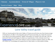 Tablet Screenshot of experienceloire.com